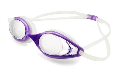 China Gafas púrpuras de la nadada del silicón de las gafas de la natación que compiten con para la natación/el entrenamiento de la piscina en venta