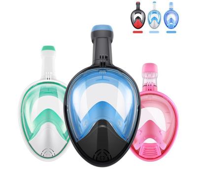 China PC Lens Easybreath Surface Snorkelling Mask 180 ° Panoramic View for sale