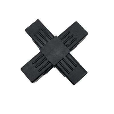 China Economic Custom High Quality Black Plastic Square Pipe Corner Connector for sale