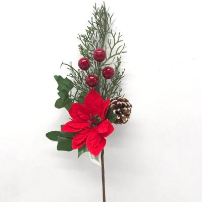 China Fashional Artificial Flowers Christmas Halloween Home Party Decorative Artificial Simulation Red Fruit for sale