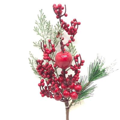 China Fashional Artificial Flowers Factory Direct Sales Ornaments Christmas Home Decoration Red Berry for sale