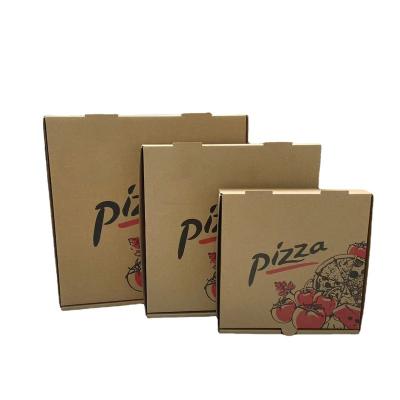 China Recyclable Pizza Box Package Cardboard Supplier Custom Design Printed Packaging Bulk Cheap Pizza Boxes Pizzas With Logo for sale