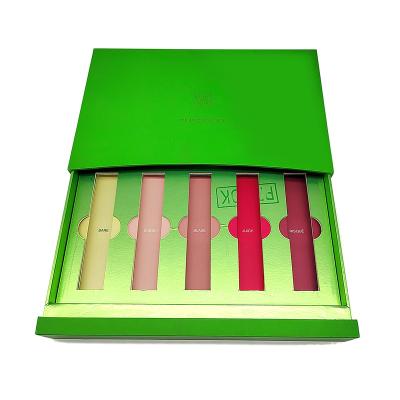 China Hot Sale 2023 Custom Logo Printed Lipstick & Nail Polish Recyclable Cardboard Gift Packaging Box Drawer Type Recyclable for sale