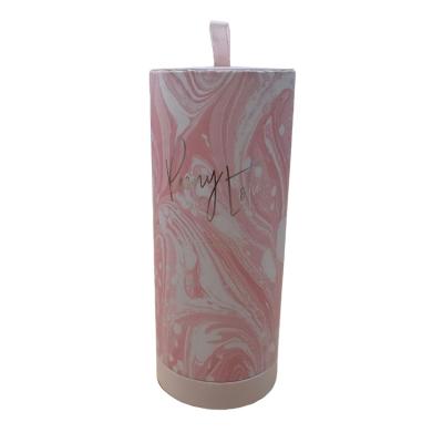 China Recycled Packaging Materials Paper Tube Custom Paper Tube Paper Cylinder Round Paper Box Craft Paperboard Boxes Packaging Tubes Pink Candle Box for sale