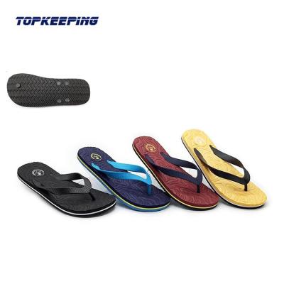 China Summer 510267 Wholesale Small Flip Flop Printed Outdoor Simple PVC High Heel For Men for sale