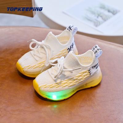 China 1G0033 Kid Child Lighted Sneaker Girl Led Lightweight Sport Shoes, Cute Mesh Sneaker For Kid for sale