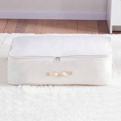 China Viable Foldablel Organizer Blanket Bedroom Bed Closet Storage Bags For Clothes Sweaters Bedding Pillows for sale