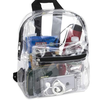 China New Design Light Weight 2021 Other Waterproof Recyclable Clear PVC Jelly Carrier School Backpacks Large Capacity Backpack School Bag for sale