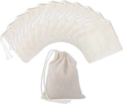 China Best Eco-Friendly Reusable Mesh Produce Bags 100% Organic Cotton Vegetable and Fruit Mesh Pouch Calico Canvas Cotton Eco Friendly Bag for sale