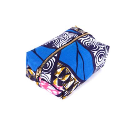 China Fashionable African Ankara Style Print Makeup Box Bag for sale