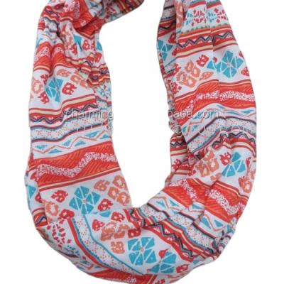 China Wholesale Infinity Cowls / Tank Top Knit AZTEC INFINITY Circle Scarf for sale