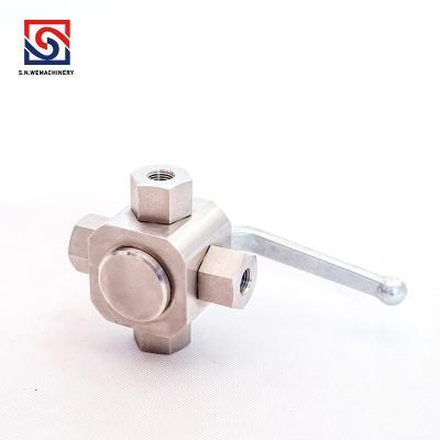 China Swagelok Cheapest OBM Style 4 Inch Long Stem 304 Stainless Steel Ball Valve for sale