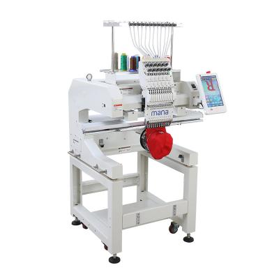 China Garment Shops High Quality Automated Embroidery Machine Home Use Single Head Embroidery Machine 1 Head Cap Embroidery Machine for sale