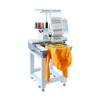 China Garment Shops Automated Head Machine Single Head Embroidery Machine Hat T-shirt Embroidery Machine For Sale for sale