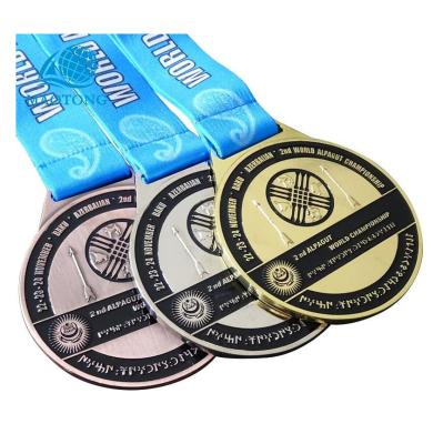 China Europe WD Custom Zinc Alloy All Kinds Sports Medals Table Tennis Competition Sports Medal Blank for sale