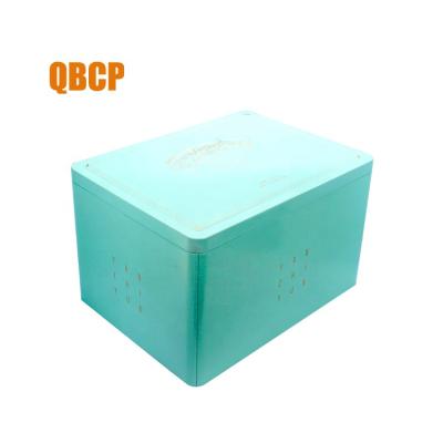 China Large Recyclable Huge Rectangular Tin Box With Customer Design Printing for sale