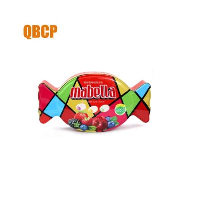 China Recyclable Fruit Candy Shape Candy Tin Box With Customer Design for sale