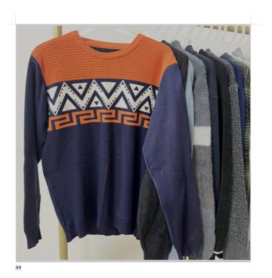 China High quality winter men's sweater used clothes men bales used clothes Europe clothing price second hand for sale