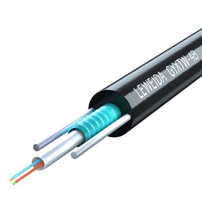 China FTTH 4 6 12 24 Core Armored Outdoor Fiber Optic Cable FTTH Fiber Optic Cables GYXTW for sale