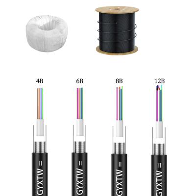 China Singlemode Outdoor Fiber Optic Gallery Cable for FTTH Fiber Optic Cable GYXTW Outdoor Fiber Cables for sale