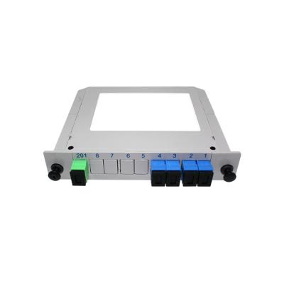 China FTTX System 1*4 Insert Type PLC Splitter With SC/APC Connectors Blade Package Type PLC for sale