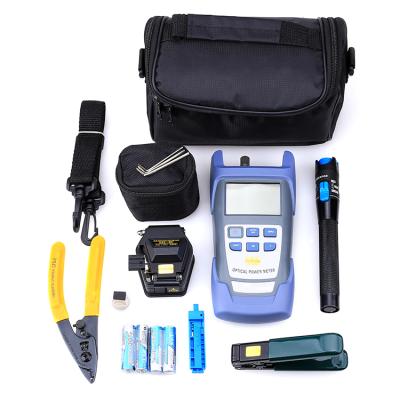 China Full set Optical Power Meter 1mw VFL 5KM Kit Optical Fiber Cleaver Kit Stripper FC-6S Miller Fiber Optic Tool Accessories FTTH for sale