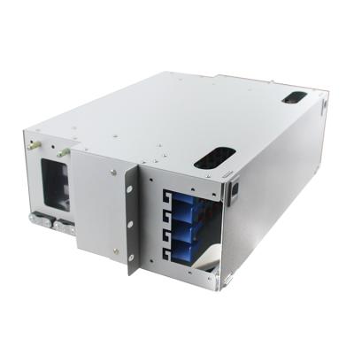 China FTTX ODF System Distribution Frame 12 24 48 96 Port ODF Optical Fiber Rack Mount 144 Core for sale