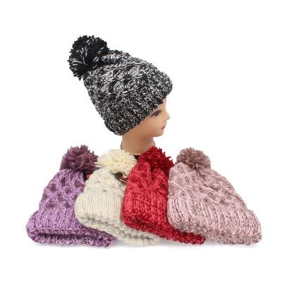 China JOINT Women's Pom Hat with Sherpa Fleece Lining for sale