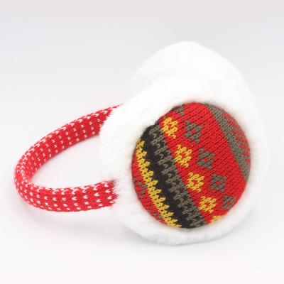 China Customized Wholesale Cheap Preservation Knitting Earmuff Warm Winter Plush EM19100032 for sale