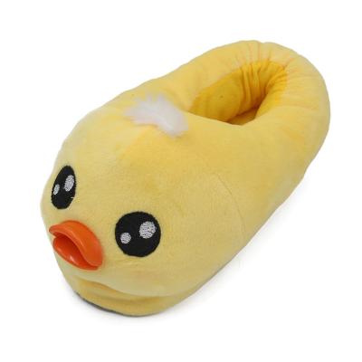 China New Small Cute Yellow Indoor Baby Home Warm Bag Boys And Girls Winter Duck Kids Cotton Slippers Anti-slippery With Slippers for sale