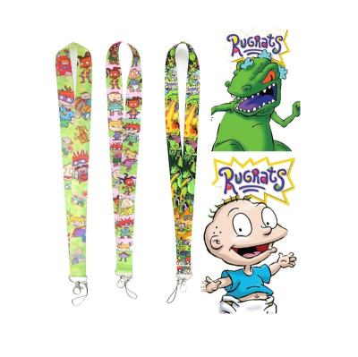 China Green Oriented Polyester Cartoon Series Character ID Holder Lanyard for sale