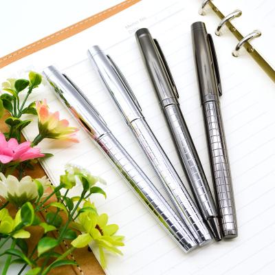 China office & Personalized School Pen Advertising Gift Souvenir Bulk Products Metal Blue Black Ink Pens With Custom Logo for sale