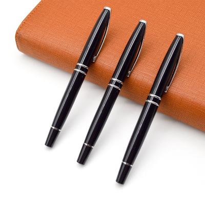 China office & Roll Pen Custom Logo Ballpoint Metal Pen High Quality Luxury Black School Pen for Business Gift for sale