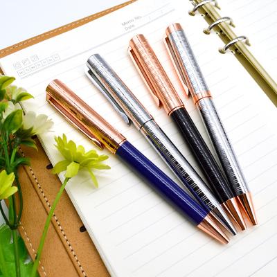 China Pen Wholesale Promotional Business Luxury Gift Personalized 0.5MM Stainless Steel Ballpoint Pens Metal Ballpoint Pen for sale