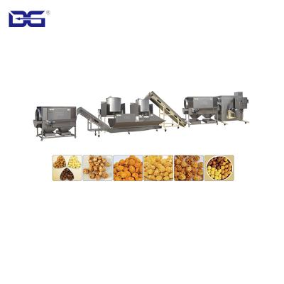 China Industrial Tasty Snacks Factory Popcorn Making Machine Toffee Coated Popcorn Production Line for sale