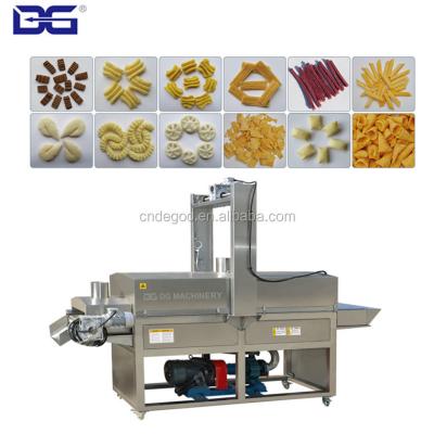 China Fried Wheat Flour Based Snacks Machine Best Quality Fried Snacks Pellet Extrusion Machine Cone Pellet Snacks Processing Line for sale