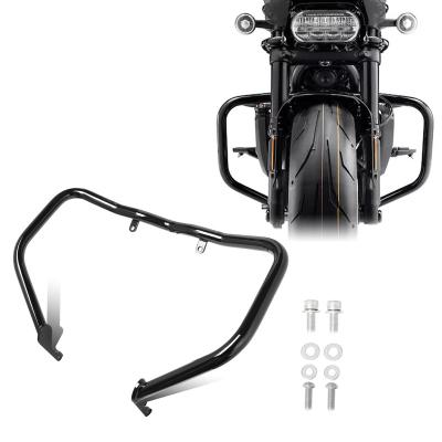 China New Motorcycle Gloss Black Front Engine Guard Highway Crash Steel Bar For Harley Sportster S RH1250S 2021-2022 for sale