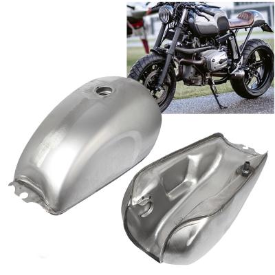 China 9L Cafe Racer Gas Fuel Tank Motorcycle Gasoline Fuel Tank Motorcycle Metal Gallon Scrambler Steel Raw Bare Oil Can For CFMOTO Mandrill for sale