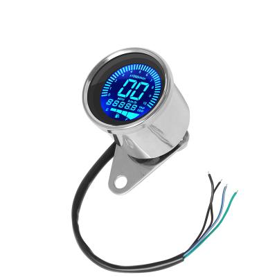 China Most Hot Selling Universal Motorcycles Digital LCD Display Motorcycle Tachometer 7-Color Backlit Tachometer Oil Level Meter Instruments for sale