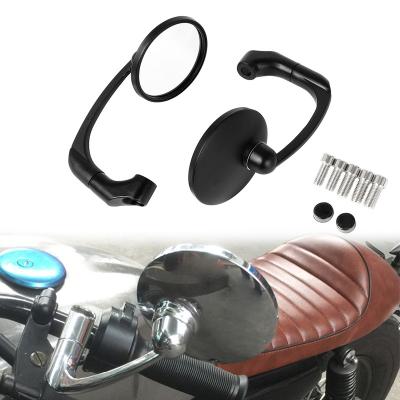 China 8/10mm Universal 8/10mm Rearview Side Mirror Motorcycle Mirror With Screws Around Retro Motorcycle Cafe Racer Modified Rear View Mirrors for sale