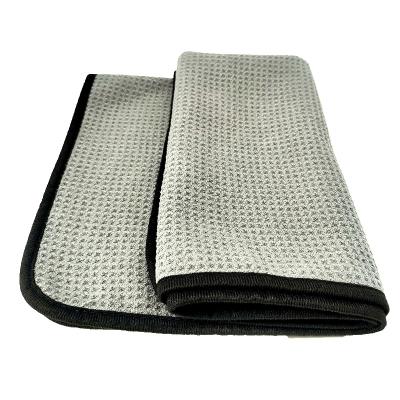 China Car Care Sustainable Microfiber Fabrics Micro Fiber Wash Care Detailing Auto Microfiber Drying Waffle Weave Glass Towels for sale