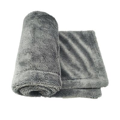 China Durable High Quality Premium Microfiber Korean Twist Large Drying Car Cleaning Towel Wash 90*60 1200gsm Absorbent Cloth 1400gsm No Edge for sale