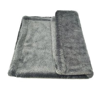 China New Professional Grade Soft High Quality Viable Thicken 70 30 Edgeless Microfiber Cloth Car Light Gray Automobile Detailing Towels For Cars for sale