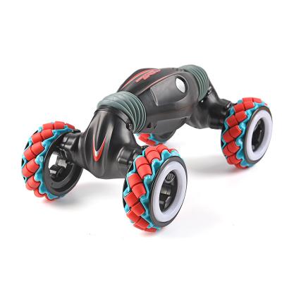 China RC Hobby Popular 2.4G gesture sensing double-sided light wheel traverse remote control twist car stunt children's toy car for sale