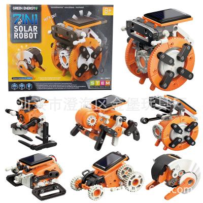 China DIY Assembly Plastic Hot Toys, There Are Seven Assembly Methods, Solar Powered Intelligent Robots for sale