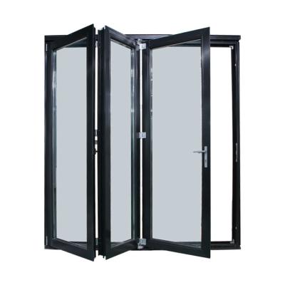 China Easily Assembled.Sound Insulation Energy Saving Aluminum Hinged Door. with double glass for balcony folding sliding door bi-folding door with mosquito net for sale