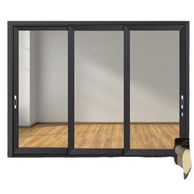 China Hot Sale Factory Sound Insulation Aluminum Sliding Door Glass For Townhouse Balcony Aluminum Sliding Door With Low Cost for sale