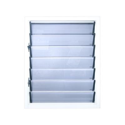 China Modern Adjustable Aluminum Glass Hurricane Proof Window Shutter Awning Screen Profile Awning Jalousie Folding Glass Window For Sale for sale