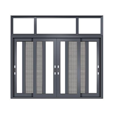 China Folding Australian Standard Aluminum Sliding Screen Stained Glass Sliding Window Frame Patio Sliding Window With AS2047 for sale