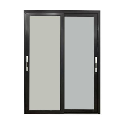 China Manufacturer Designs Thermal Break Hot Selling Large Sound Insulation Double Glazing Aluminum Sliding Door For Balcony Bedroom for sale